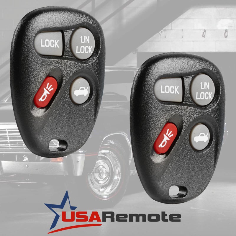 USARemote Car Key Fob Keyless Entry Remote fits Cadillac CTS SRX/Chevy Cavalier Malibu/Oldsmobile Alero/Pontiac Grand Am Sunfire/Saturn SC1 SC2 SL SL1 SL2 SW2 (L2C0005T), Set of 2 - Image 2